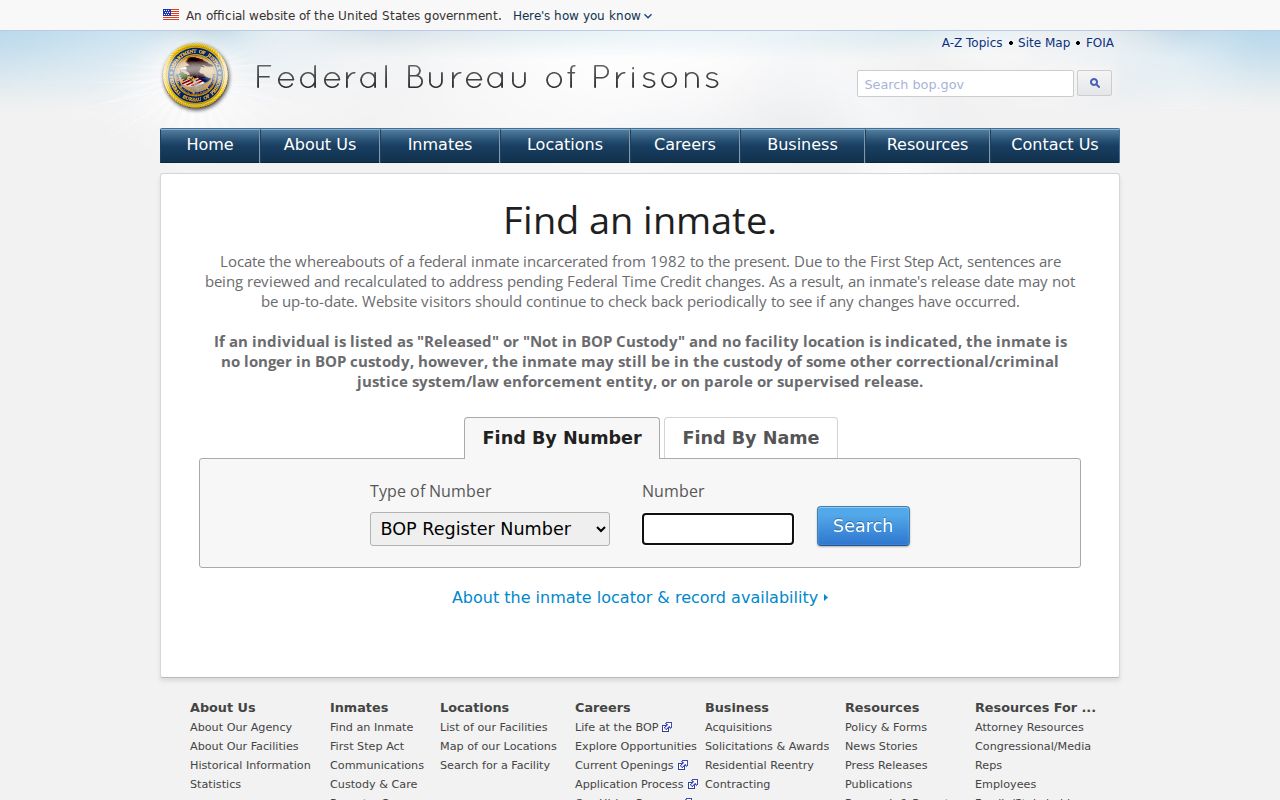 Federal custody lookup related to a Chesapeake arrest record