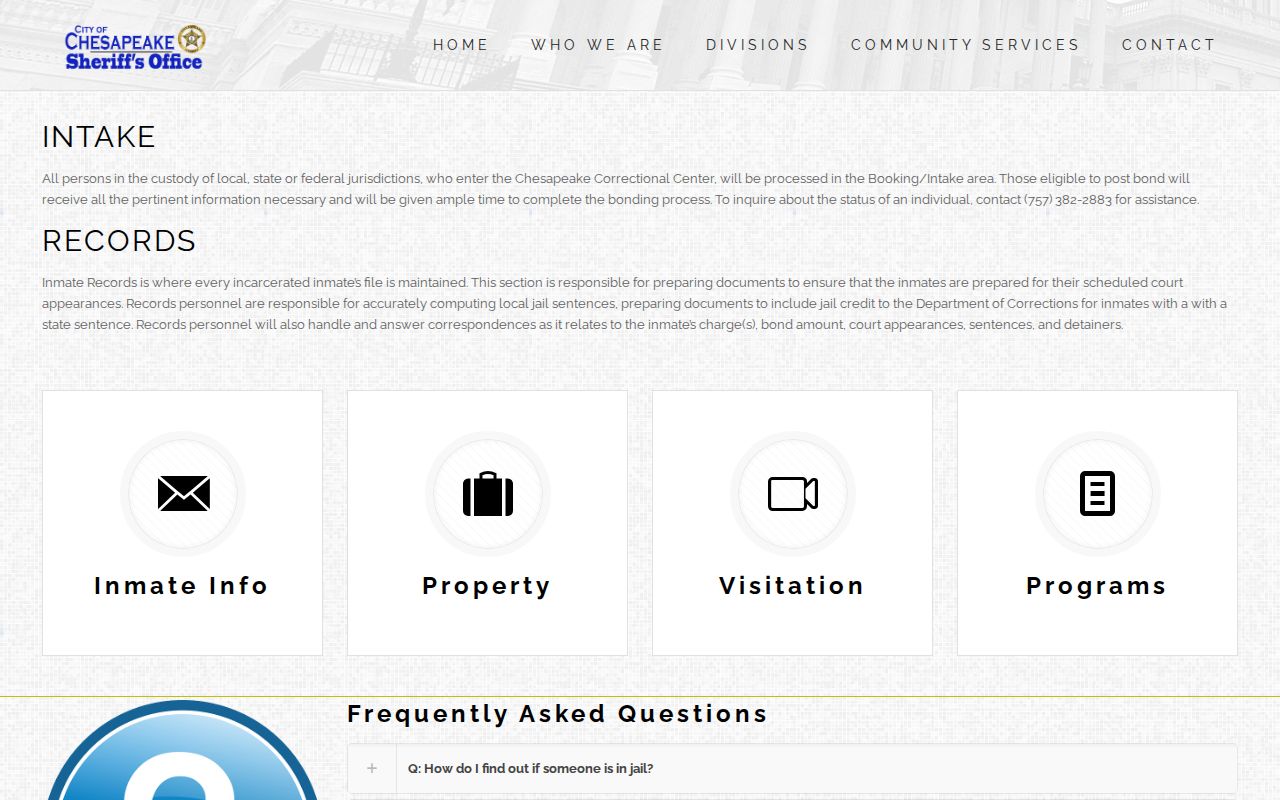 Chesapeake booking records channel compared with sex offender registry records